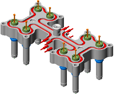 8点H型热平衡流道板